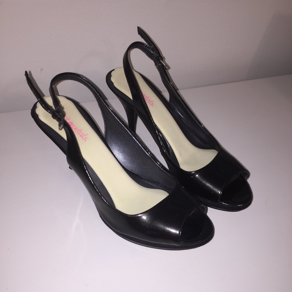 Nine West Sharina Platform Peep Toe Slingback Heel